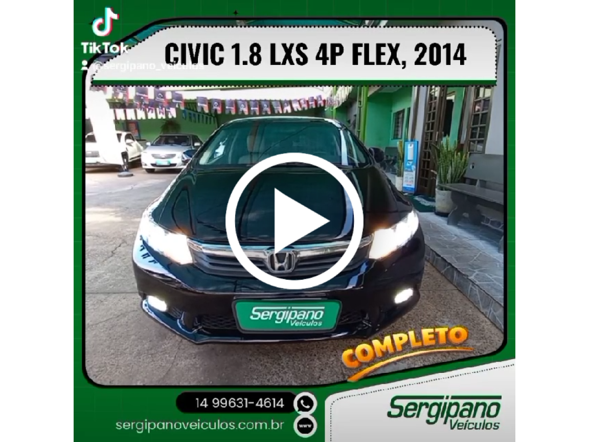 Civic 1.8 16V 4P FLEX LXS AUTOMÁTICO